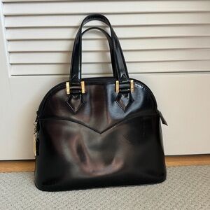 Vintage YSL handbag black leather